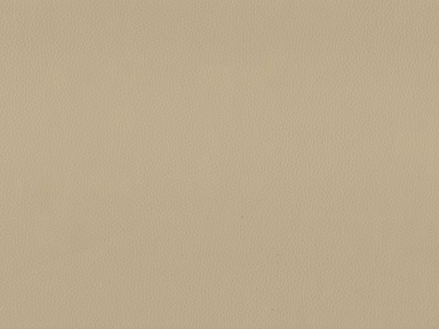 Pale warm beige faux leather with a fine, understated pebble grain