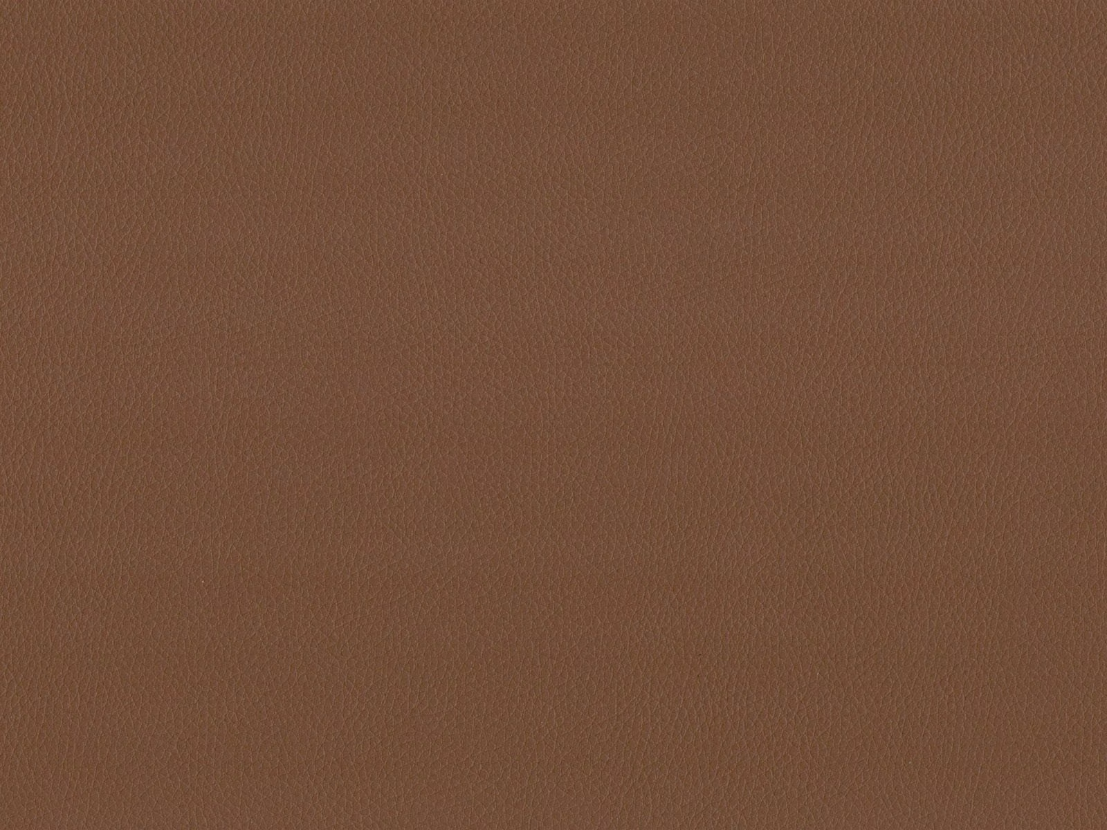 Warm chestnut-brown faux leather with a subtle, even pebbled grain