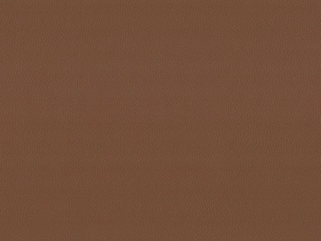 Warm chestnut-brown faux leather with a subtle, even pebbled grain