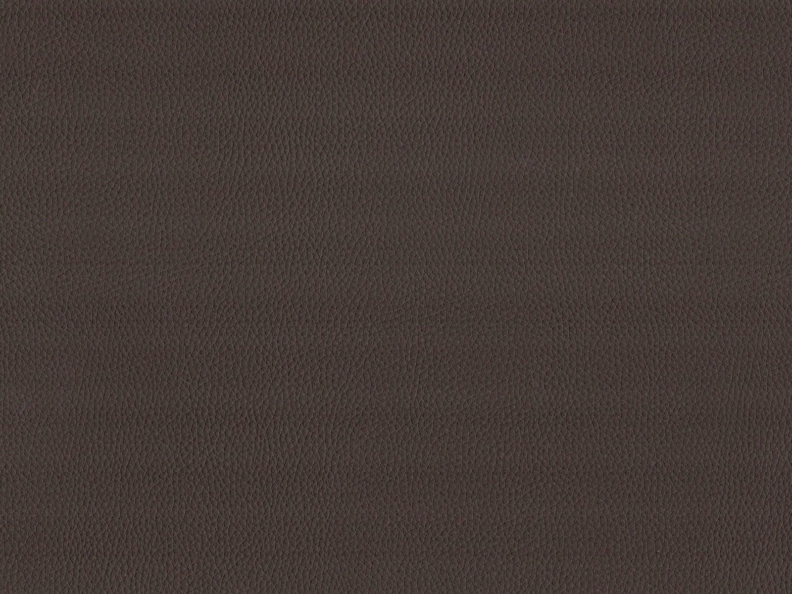 Deep espresso-brown faux leather with a fine pebbled grain and low sheen