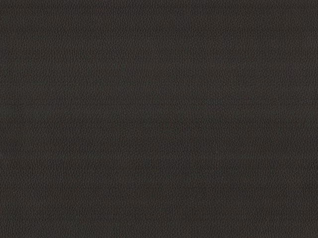 Dark charcoal-brown faux leather swatch showing a fine pebbled grain and subtle sheen