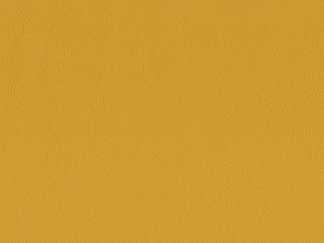 Mustard-gold faux leather with a subtle fine-grained pebbled surface