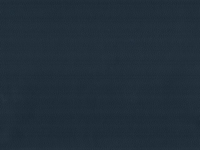 Deep blue-grey pebbled faux leather with a subtle low sheen