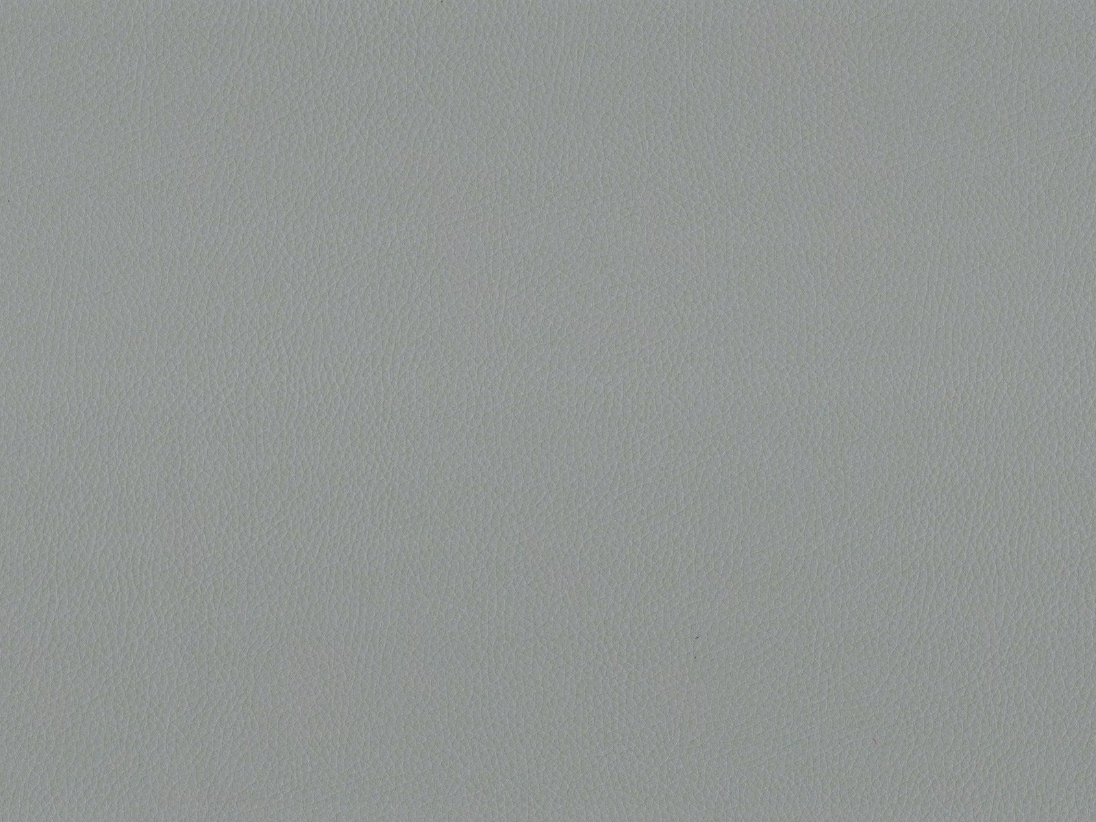 Cool pale grey faux leather with a fine, softly pebbled surface