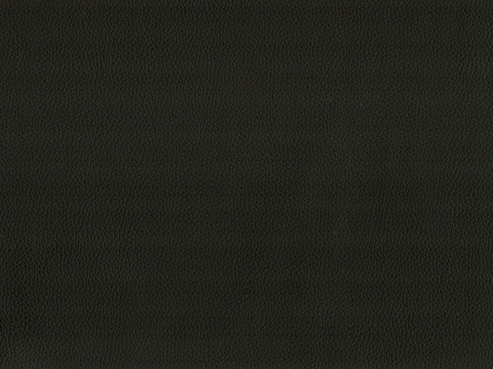 Deep charcoal-black faux leather showing a fine, tightly pebbled surface