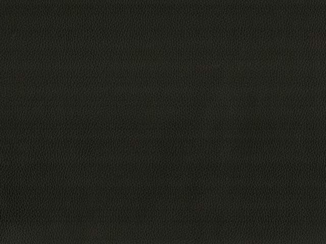 Deep charcoal-black faux leather showing a fine, tightly pebbled surface
