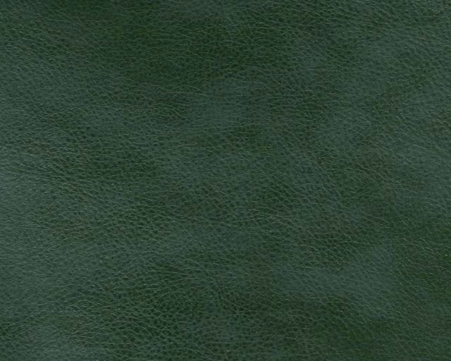 Deep forest green faux leather with a fine, natural-looking pebbled grain