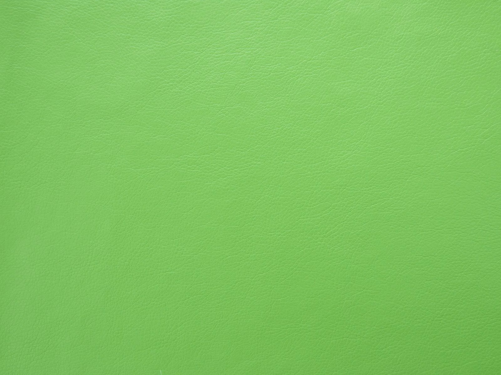 Vivid lime-green faux leather with a smooth, subtly grained surface