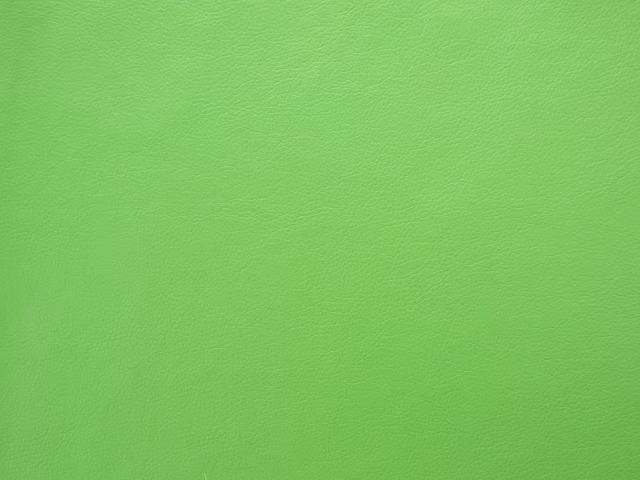 Vivid lime-green faux leather with a smooth, subtly grained surface