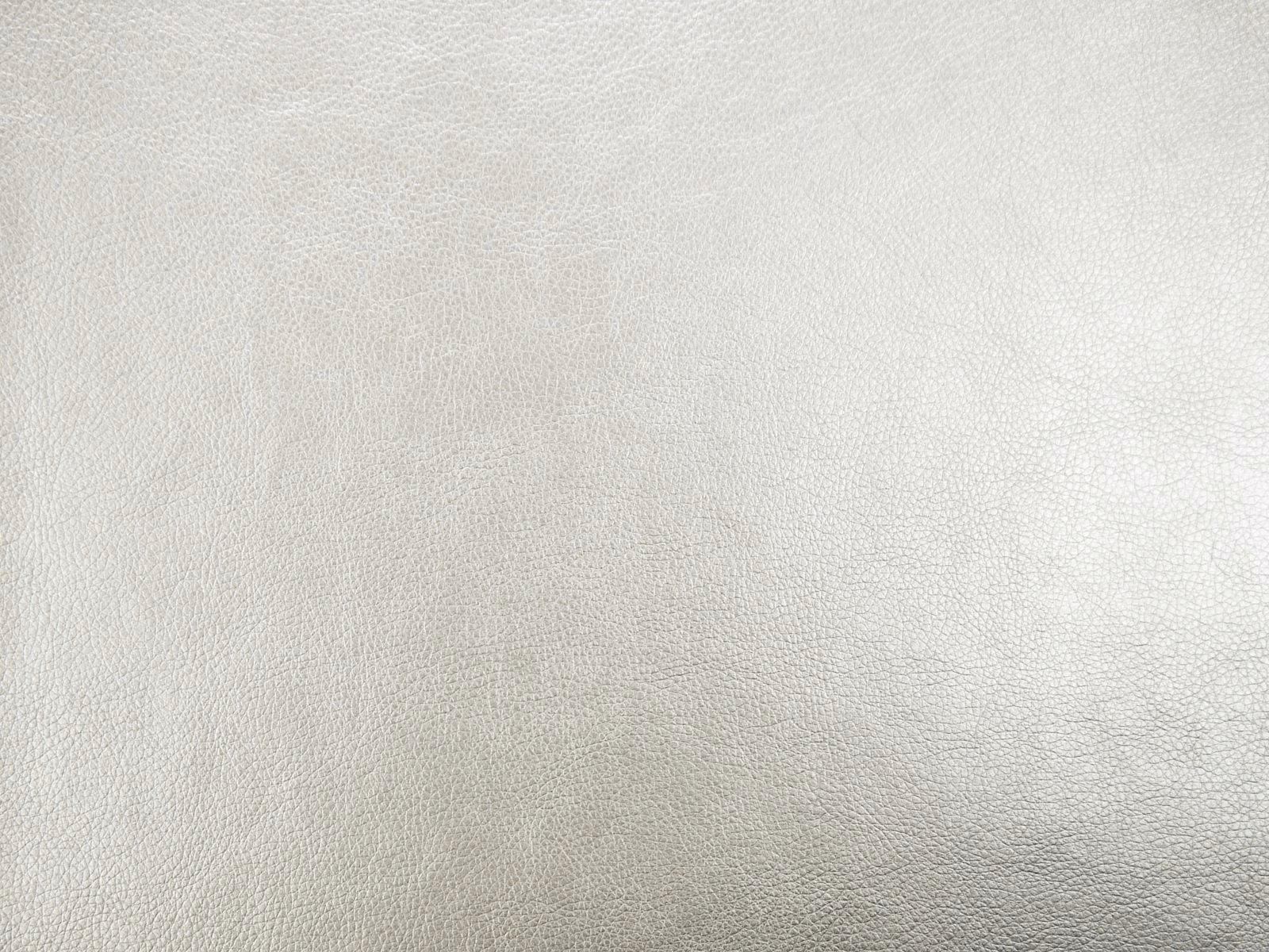 Pale ivory faux leather with a fine, softly pebbled grain and subtle grey shading