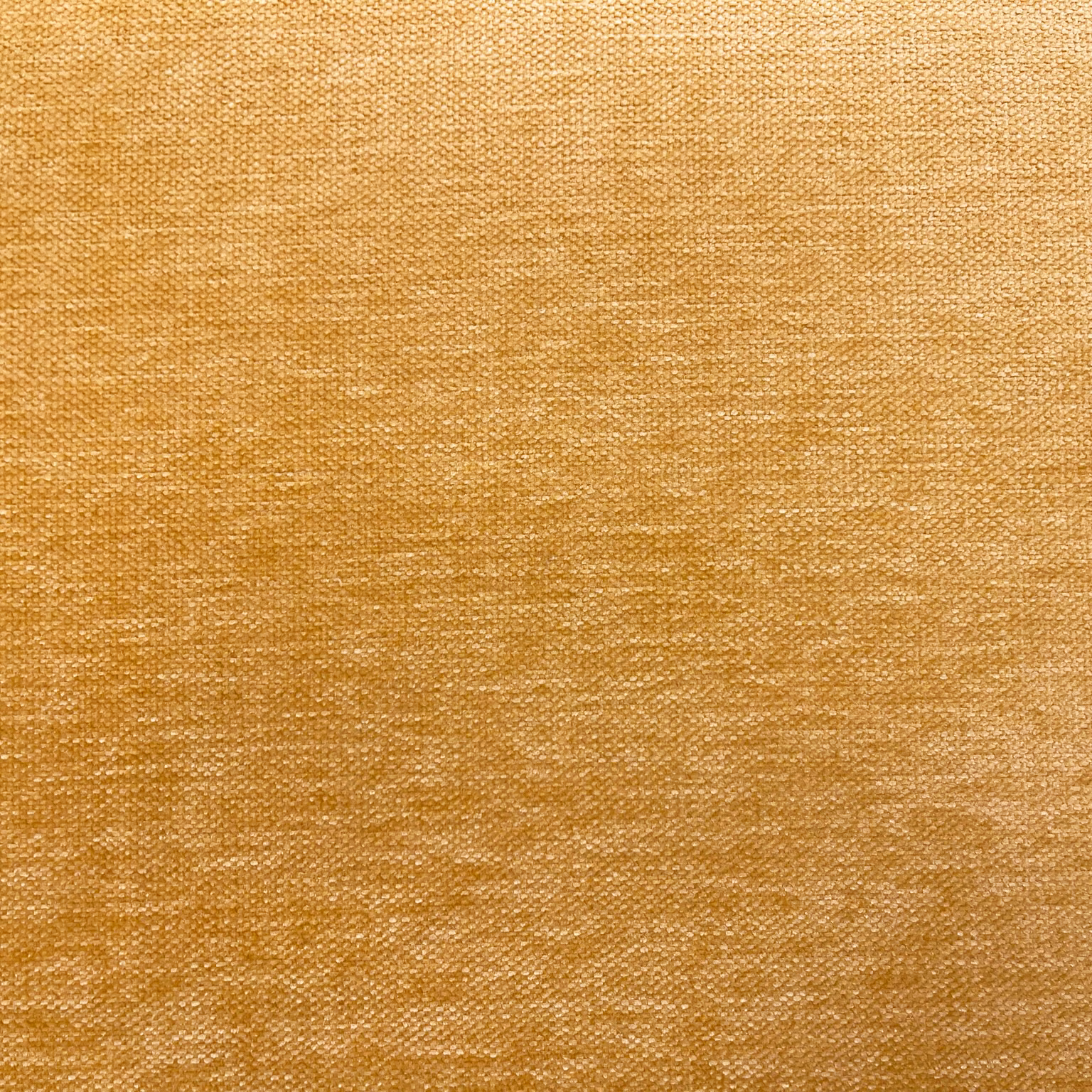 Golden ochre chenille swatch showing a close, softly irregular woven texture