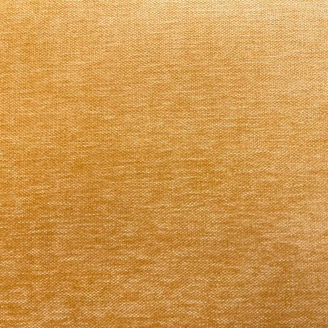 Golden ochre chenille swatch showing a close, softly irregular woven texture