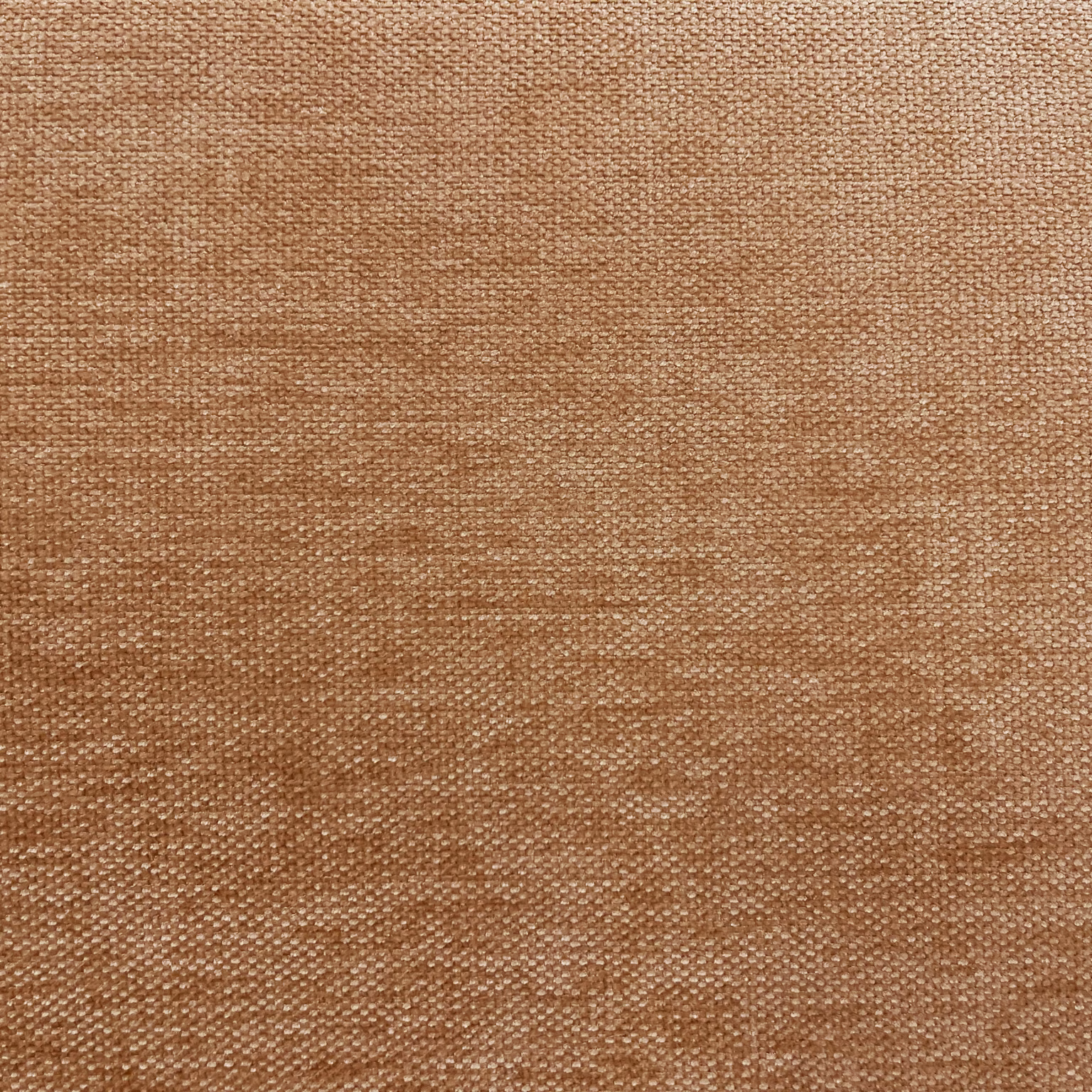 Warm camel-brown chenille with a finely mottled, tactile woven surface