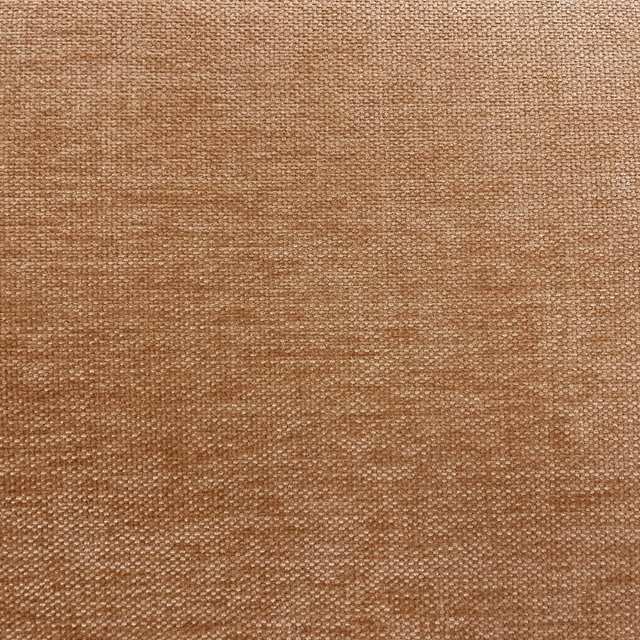 Warm camel-brown chenille with a finely mottled, tactile woven surface