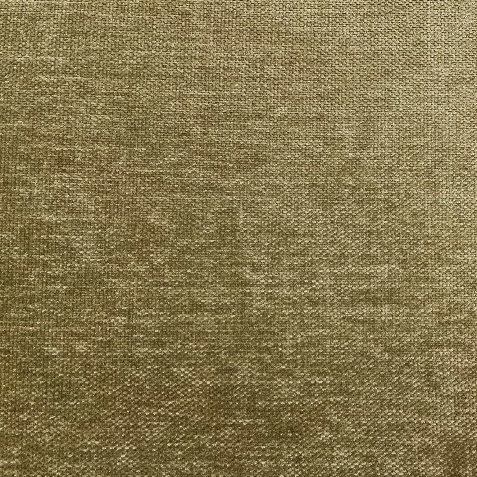 Mottled olive-taupe chenille with a dense, softly textured woven surface