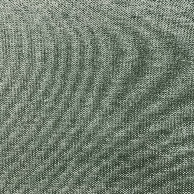 Muted sage-green chenille with a fine, softly mottled woven texture