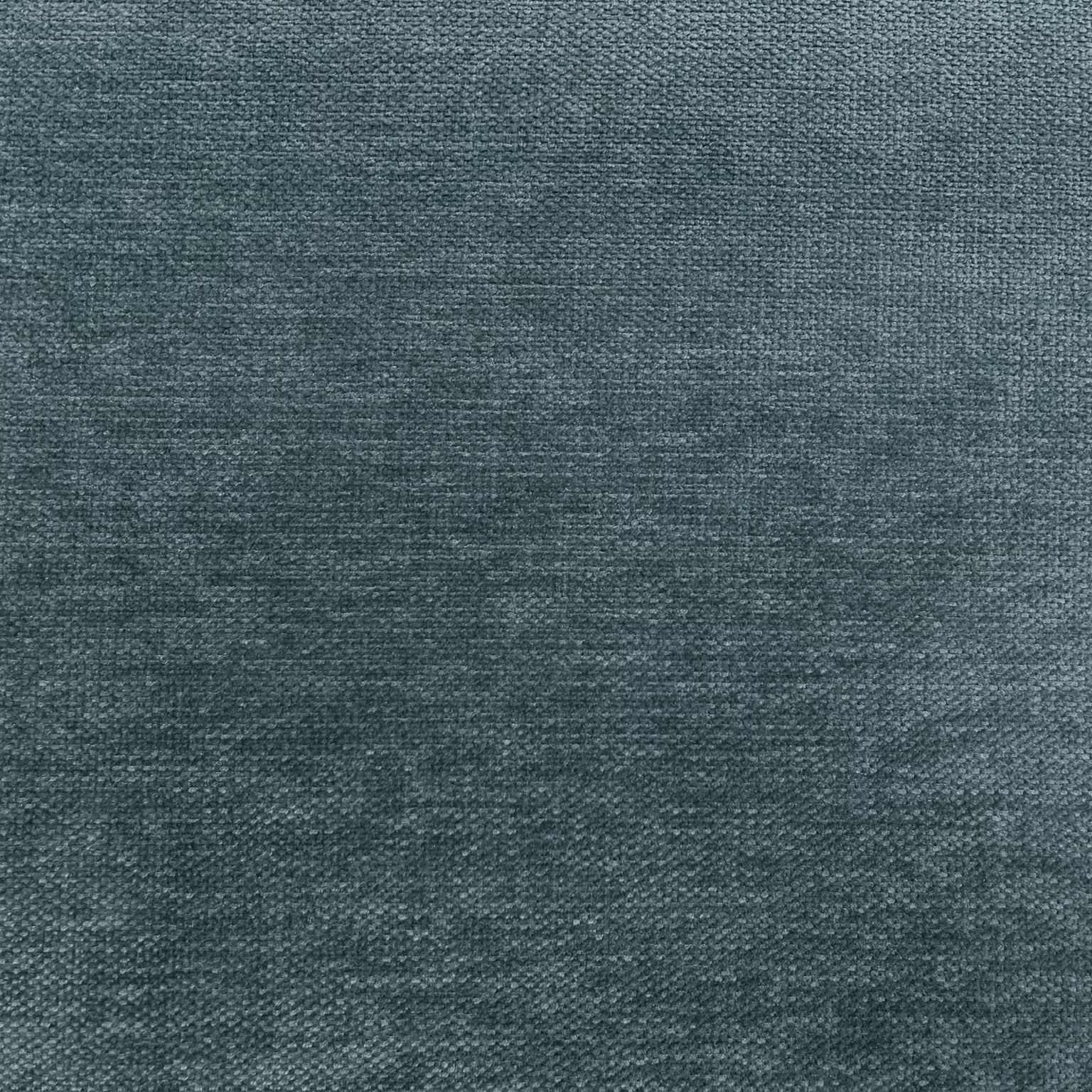 Muted blue-teal chenille with a softly mottled, close-woven surface