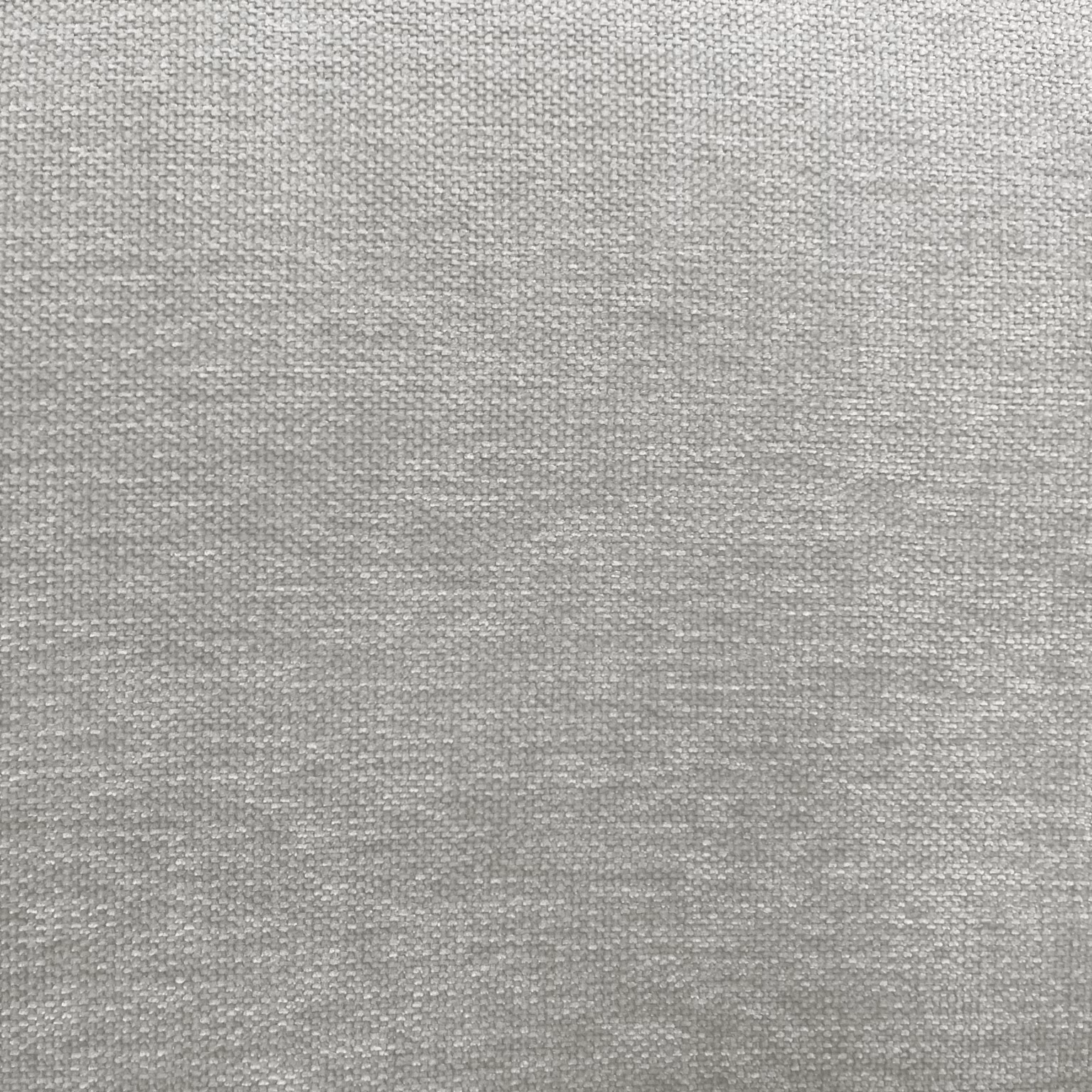 Soft silver-grey chenille with a close, subtly crosshatched woven texture