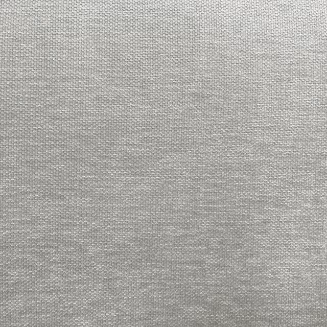 Soft silver-grey chenille with a close, subtly crosshatched woven texture