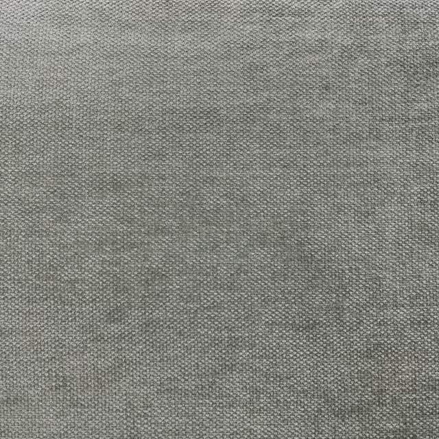 Cool mottled grey chenille with a fine, tightly woven textured surface