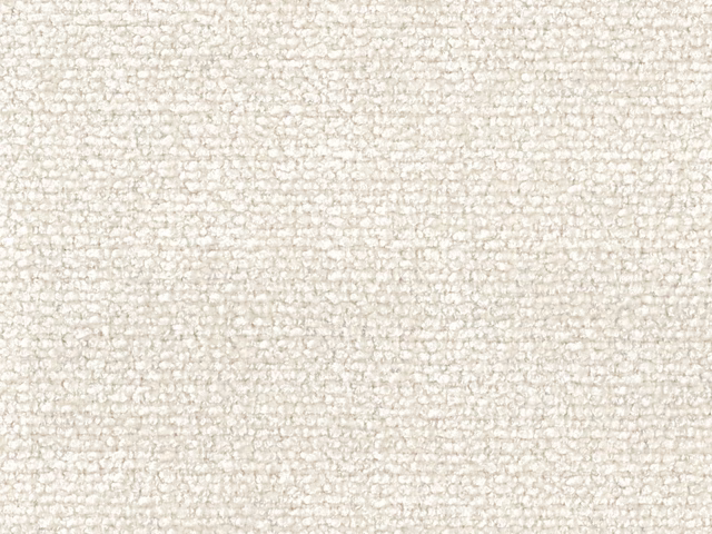 Soft ivory cream chenille with a close, nubby woven texture