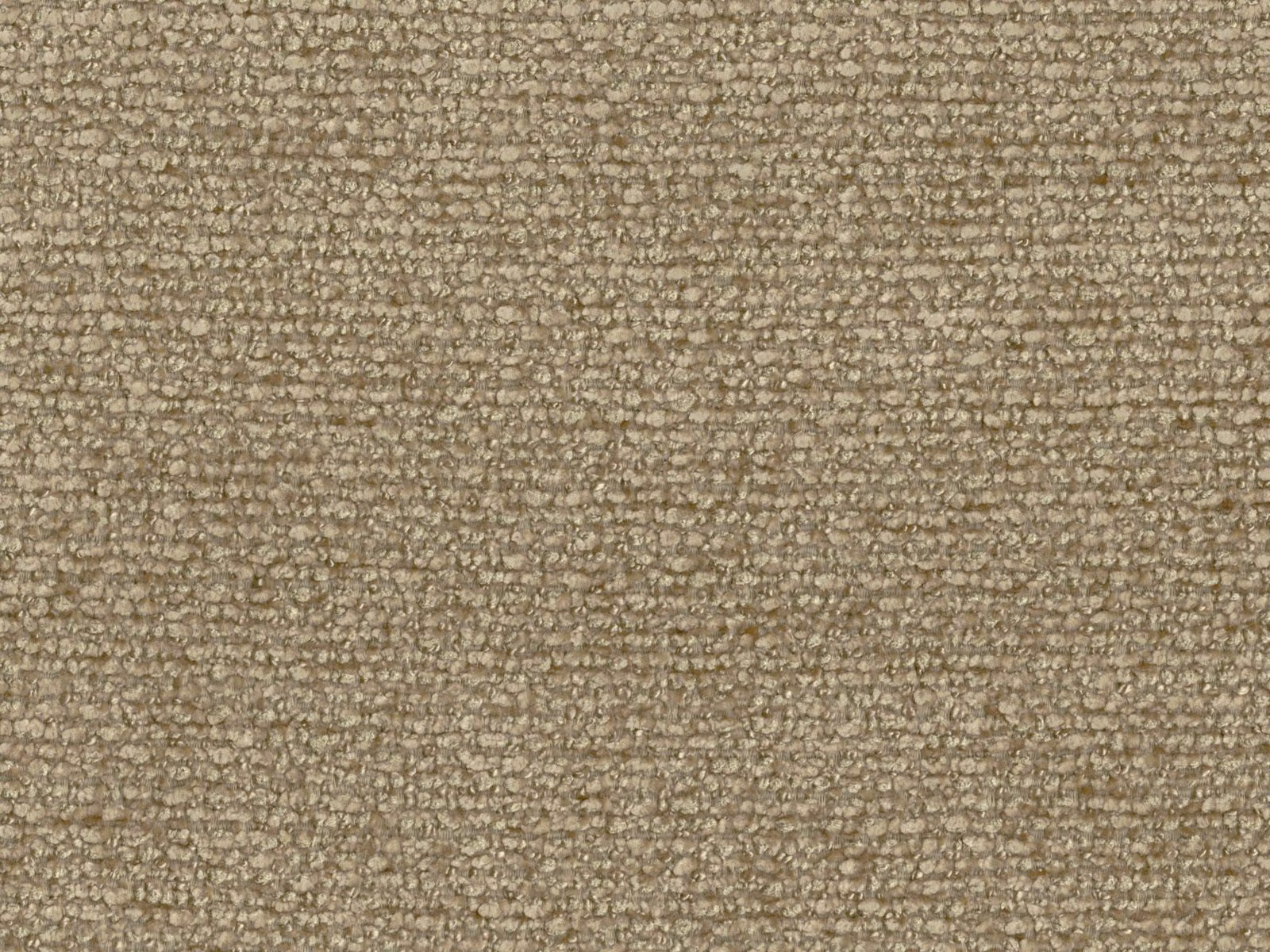 Warm taupe beige chenille with dense flecked weave and subtle horizontal texture