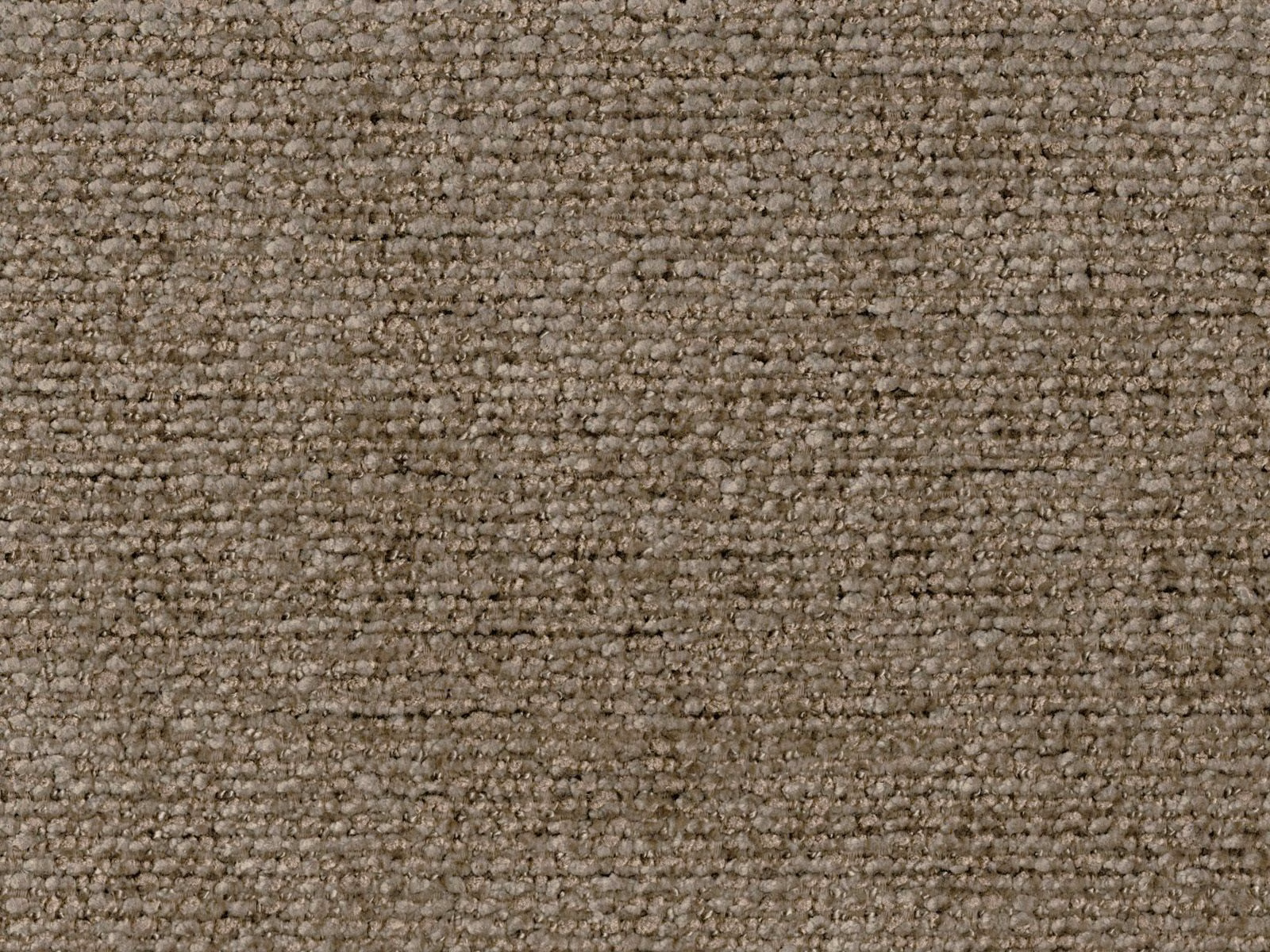 Warm taupe-brown chenille with a nubby, softly flecked woven texture