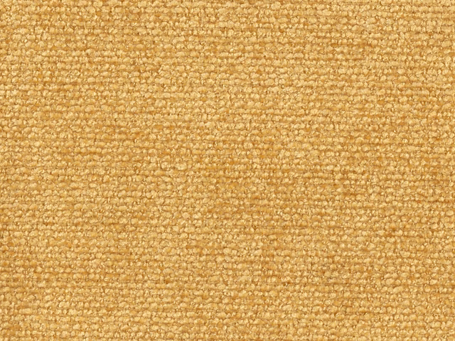 Close-up of honey-gold chenille with nubby loops and fine horizontal texture