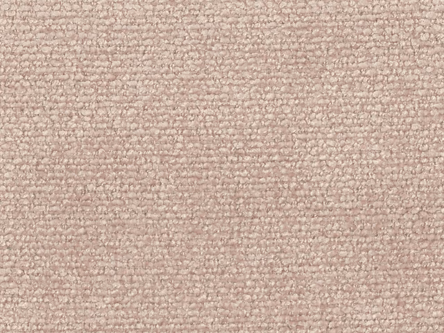 Close-up of soft blush-taupe chenille with an irregular horizontal woven texture