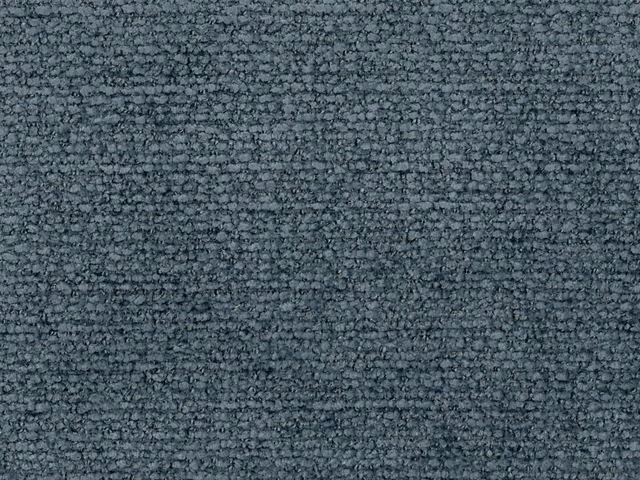 Deep slate blue-grey chenille with a mottled, softly ridged woven texture