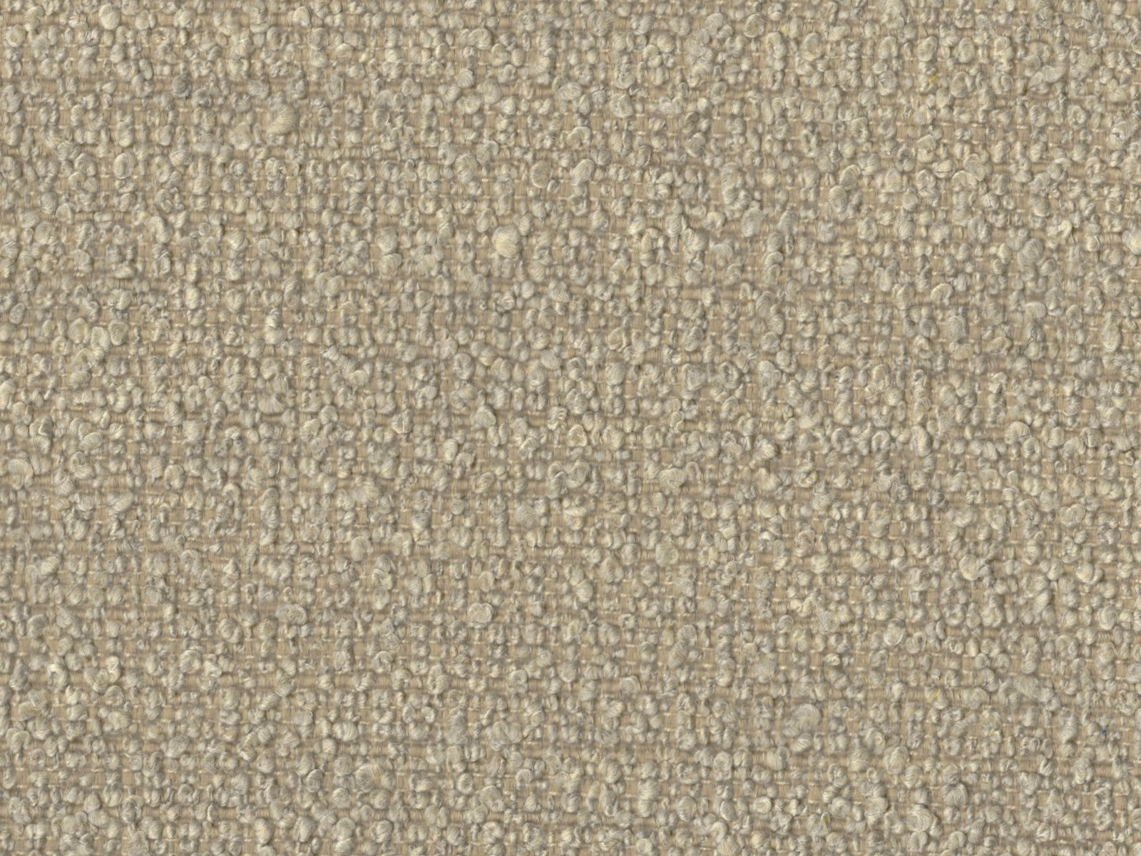Warm greige taupe fabric with dense small looped texture and softly mottled weave