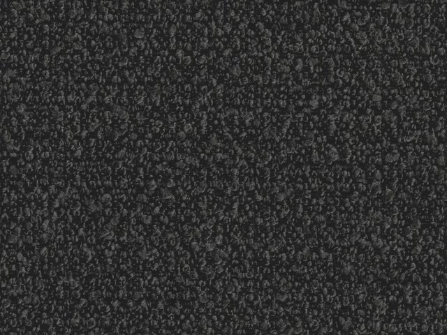 Deep charcoal grey fabric with dense nubby mottled texture and subtle lighter flecks
