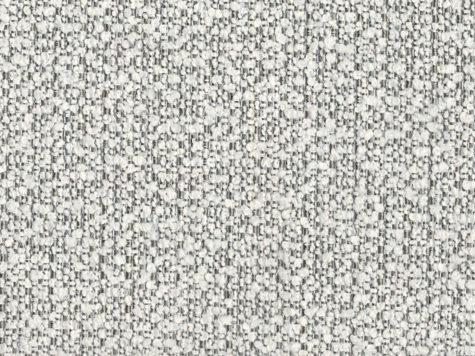 Pale grey and ivory flecked woven upholstery fabric with a softly pebbled texture