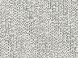 Pale grey and ivory flecked woven upholstery fabric with a softly pebbled texture