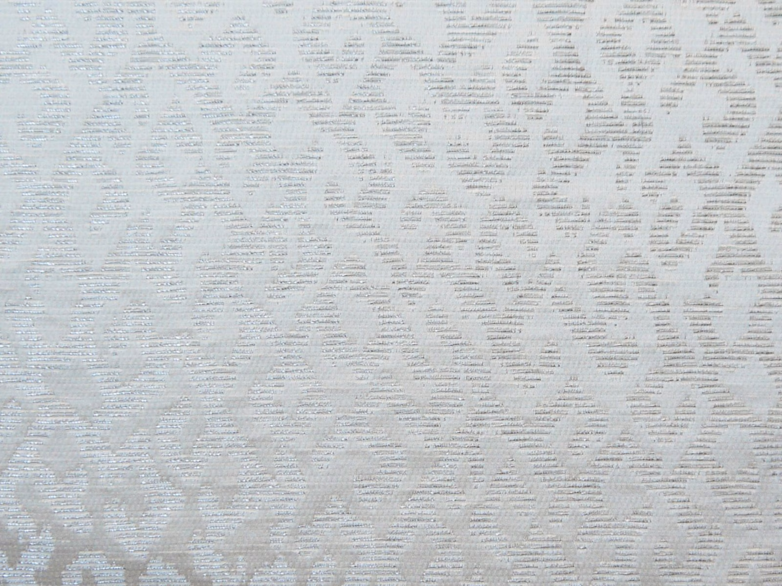 Pale blue-grey chenille with shimmering horizontal texture and soft abstract pattern