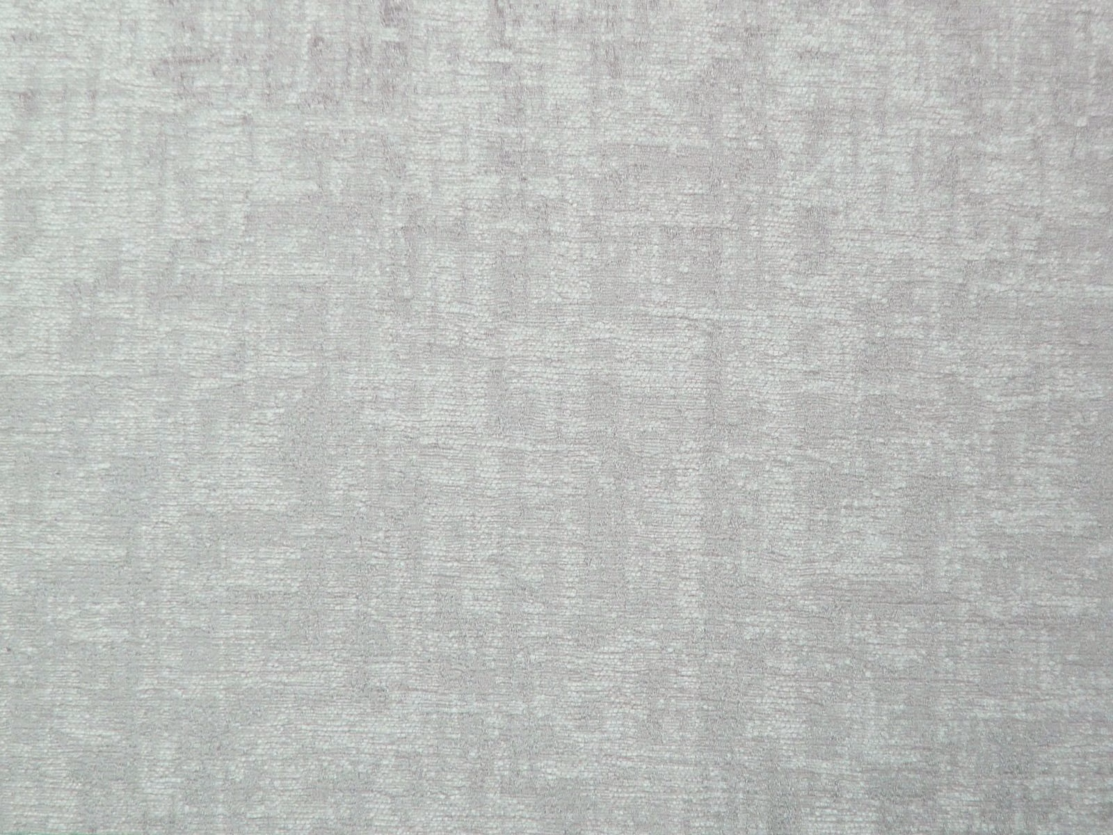 Pale blue-grey chenille with subtle mottled strié texture and soft tonal variation