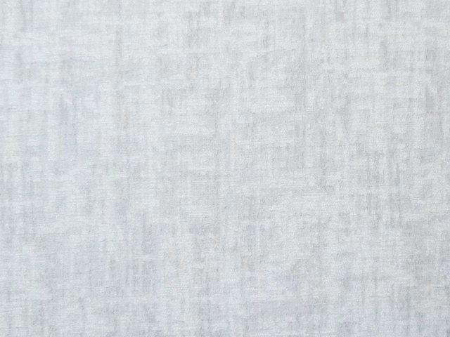 Frosted blue-grey chenille with softly mottled vertical and horizontal texture