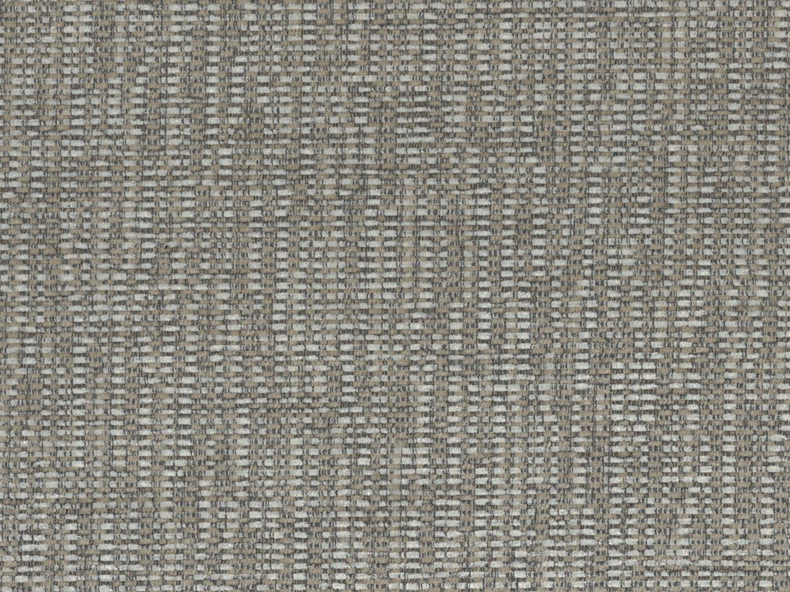 Muted grey-taupe chenille with irregular vertical striations and pale woven flecks
