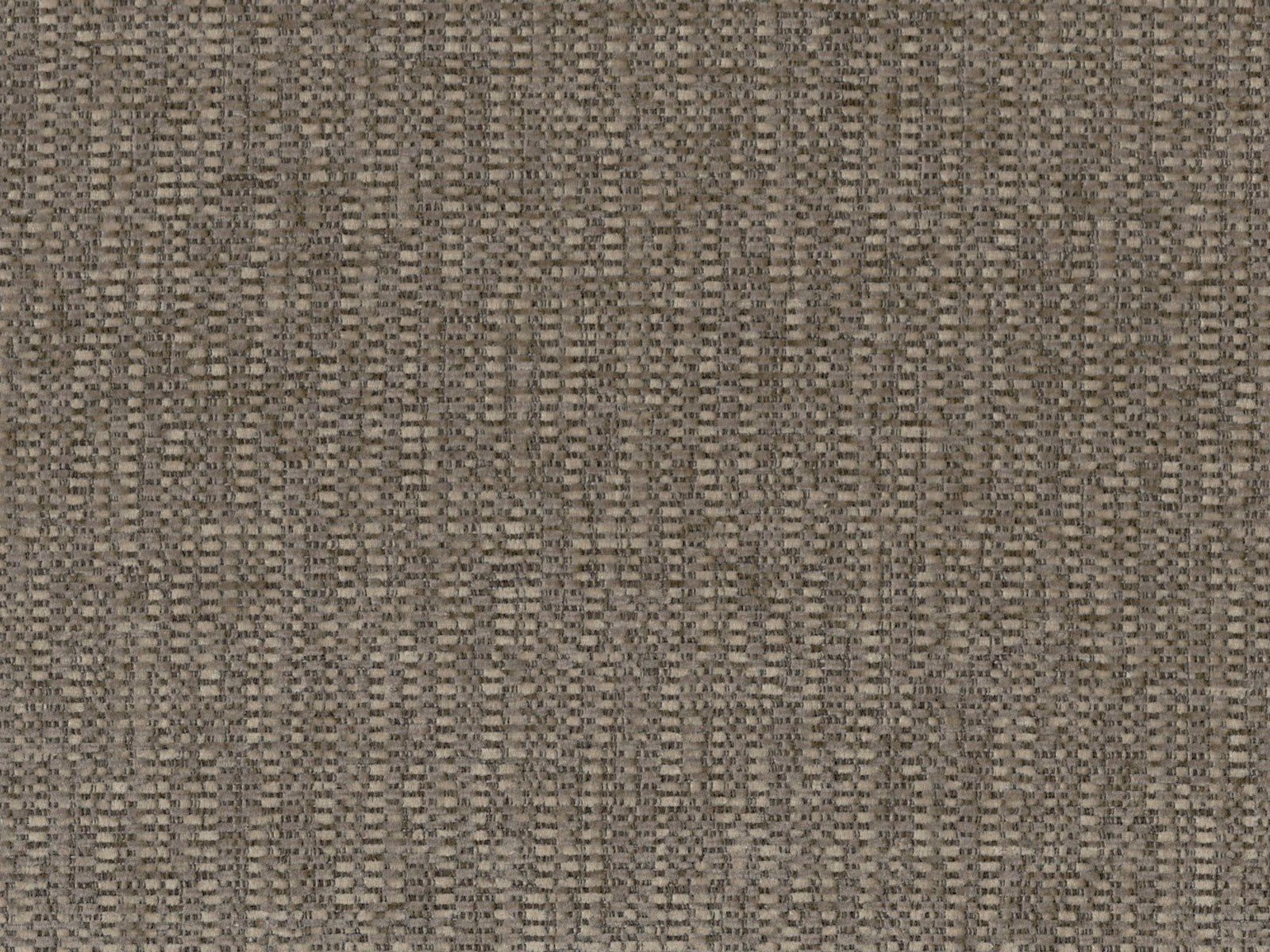 Mottled taupe-grey chenille with nubby weave and fine vertical tonal striations