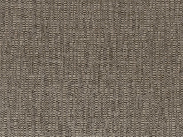Mottled taupe-grey chenille with nubby weave and fine vertical tonal striations