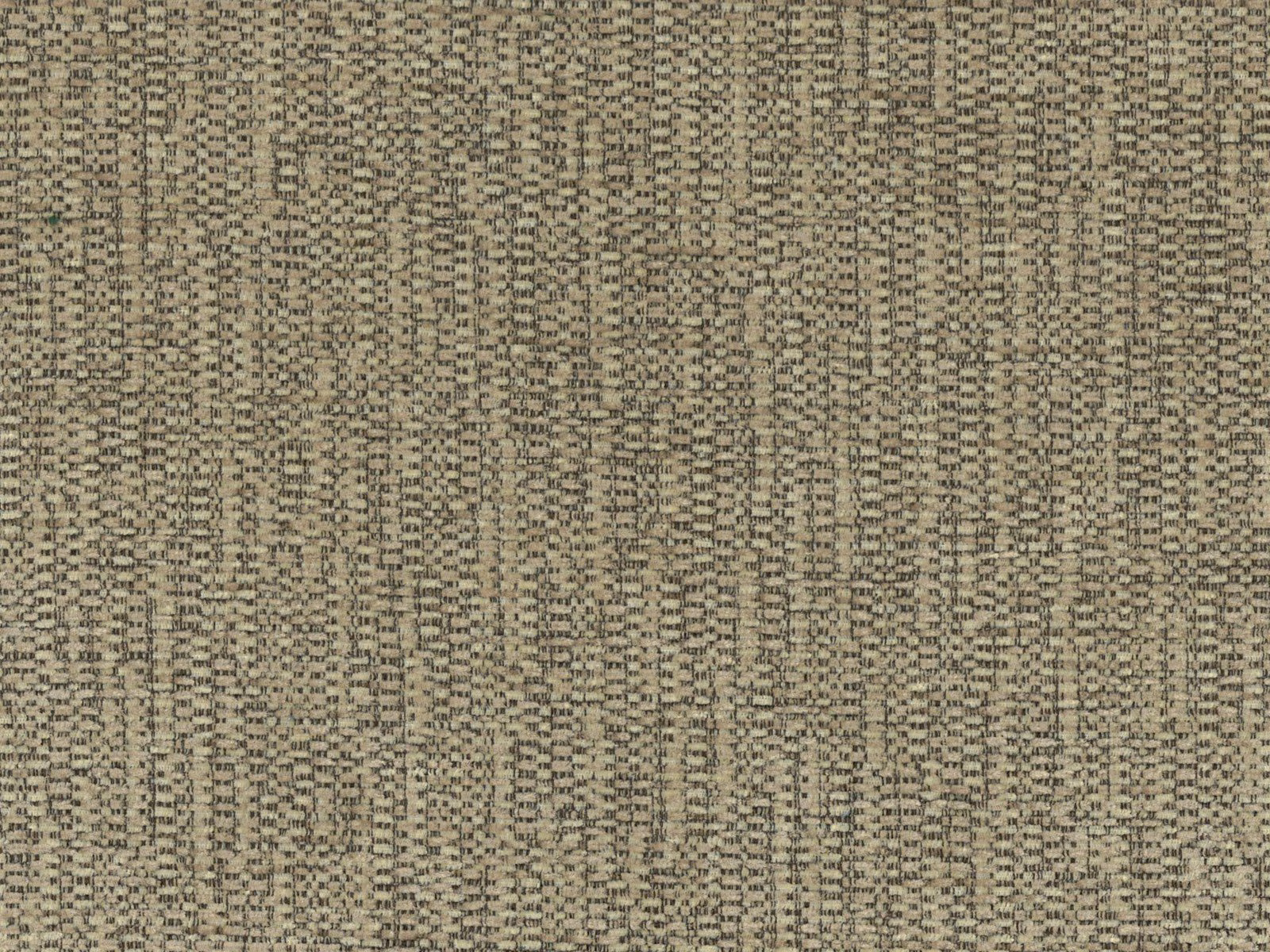 Muted olive-taupe chenille with charcoal flecks and narrow vertical woven striations