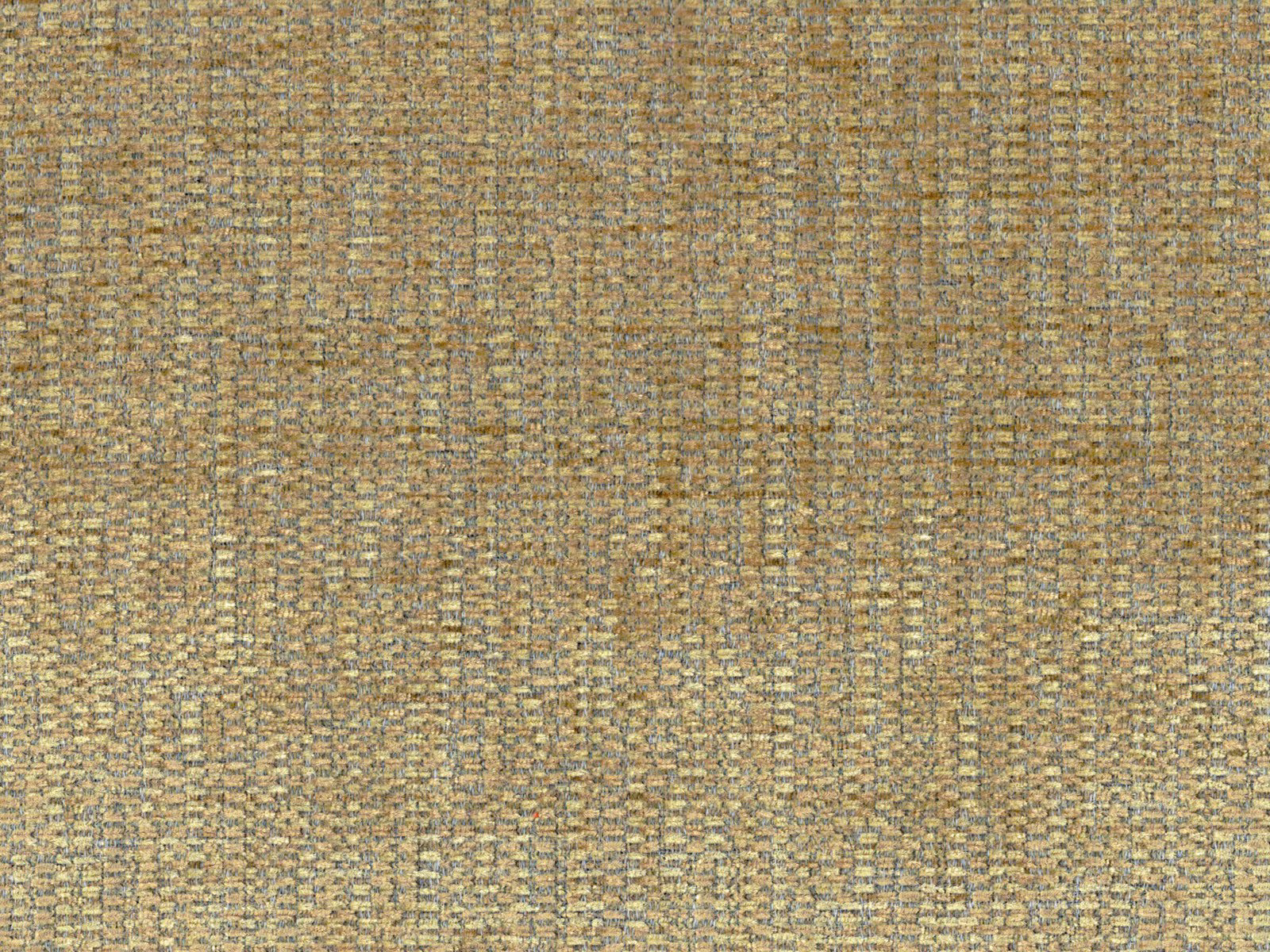 Warm taupe-gold chenille with fine flecked weave and muted ochre highlights