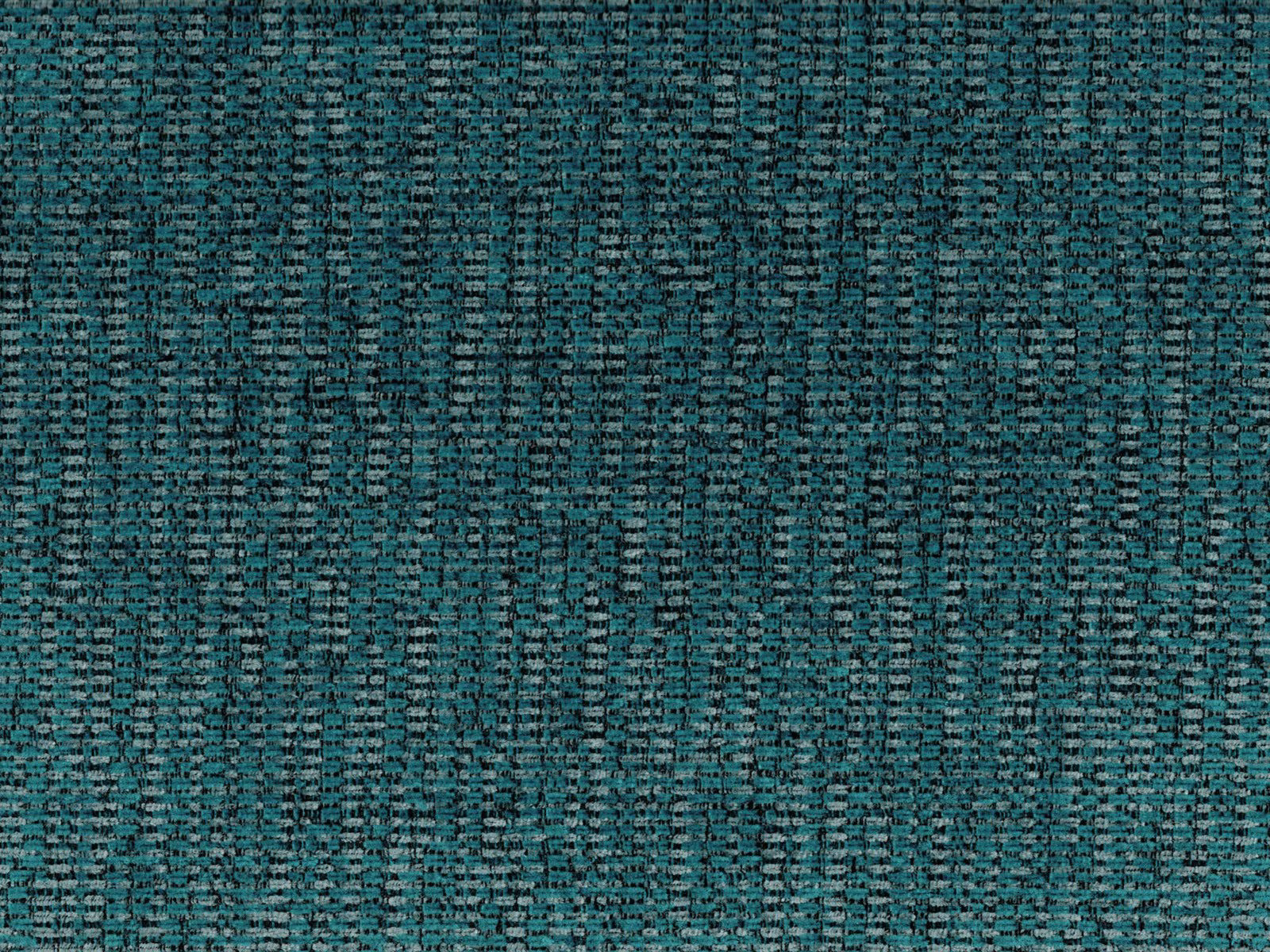 Deep teal chenille with turquoise flecks and irregular charcoal woven texture