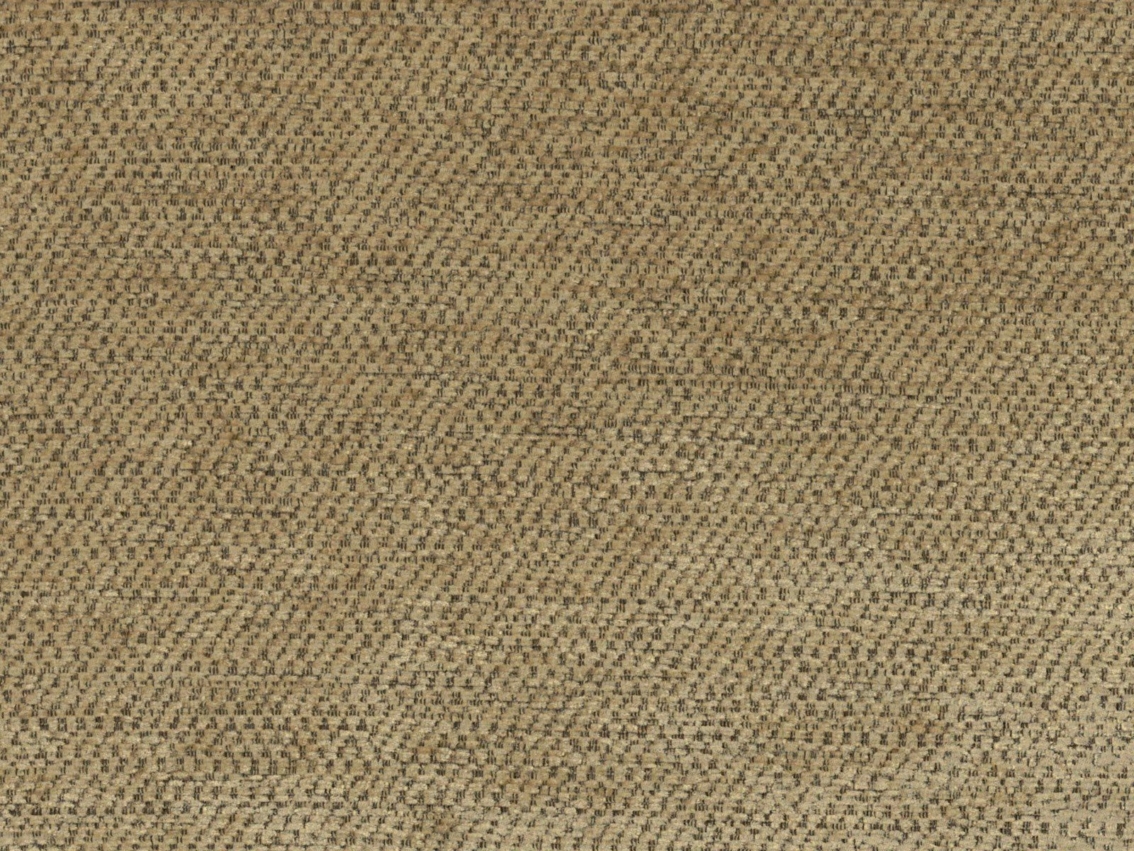 Warm khaki-taupe chenille showing a fine, nubby mottled weave with darker flecks
