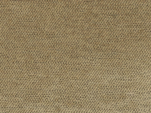 Warm khaki-taupe chenille showing a fine, nubby mottled weave with darker flecks