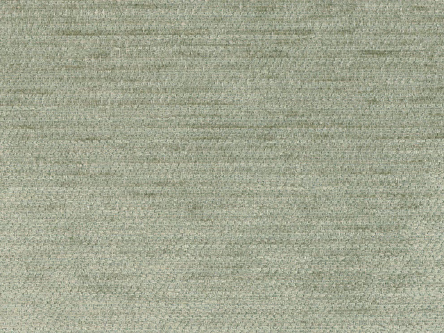 Soft sage green chenille with subtle horizontal weave and grey mottling