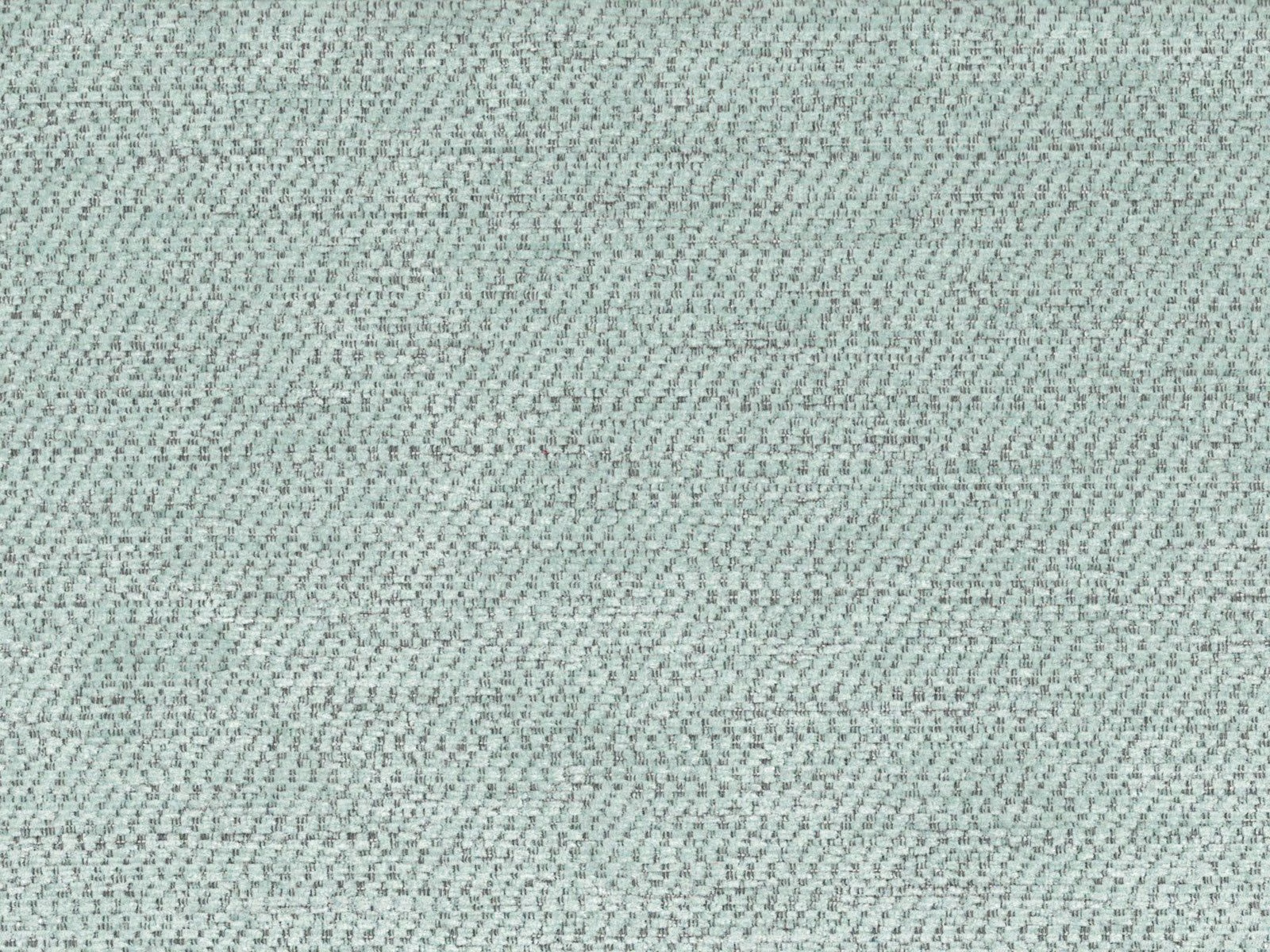 Pale sage-green chenille with a fine mottled weave and softly flecked surface