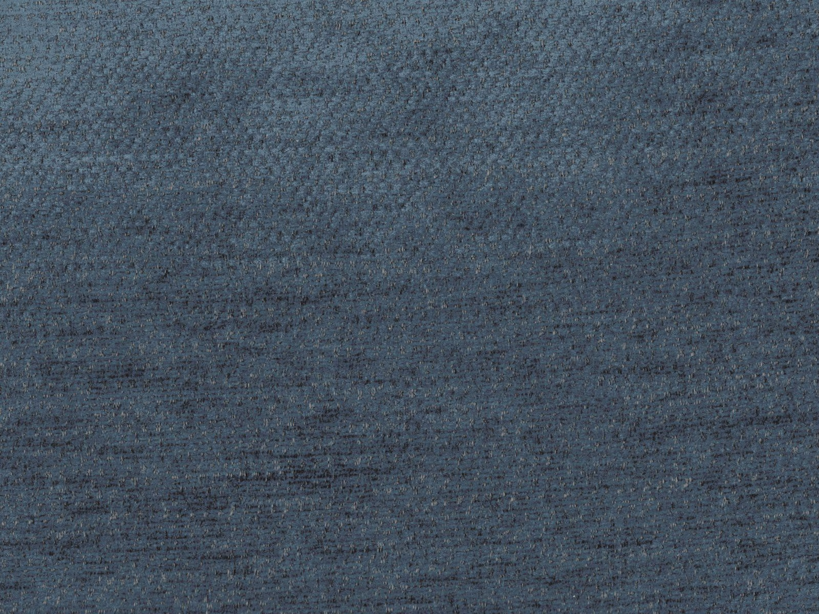Deep blue-grey chenille swatch with softly mottled horizontal texture