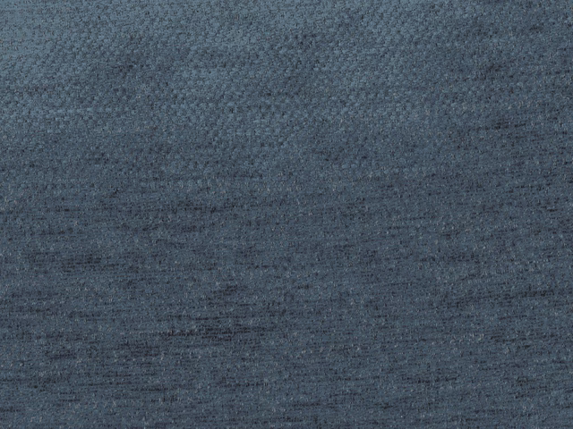 Deep blue-grey chenille swatch with softly mottled horizontal texture