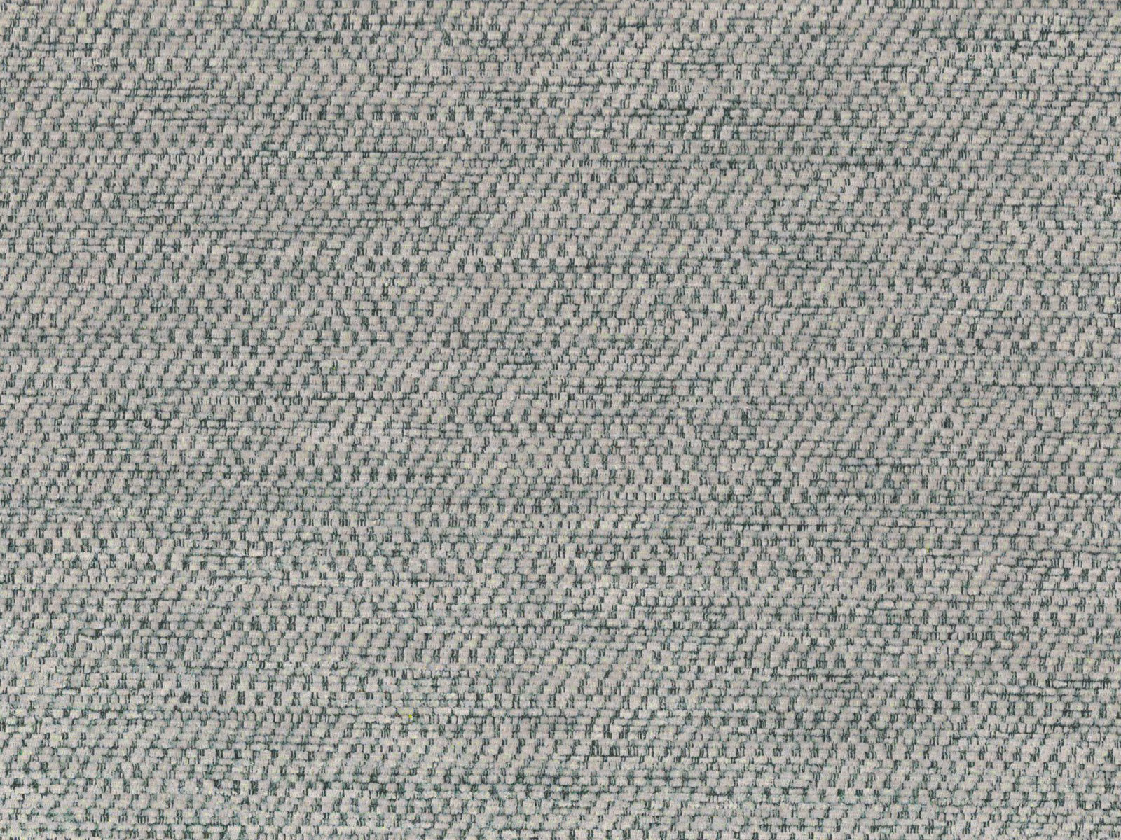 Close-up of muted sage-grey chenille with charcoal flecks and fine horizontal weave